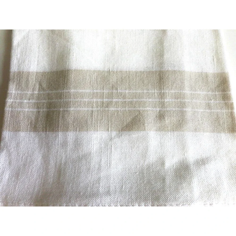 Haus & Haven Guest Towels Set of 2 Coastal Shell Cotton Linen 50/50 Blend